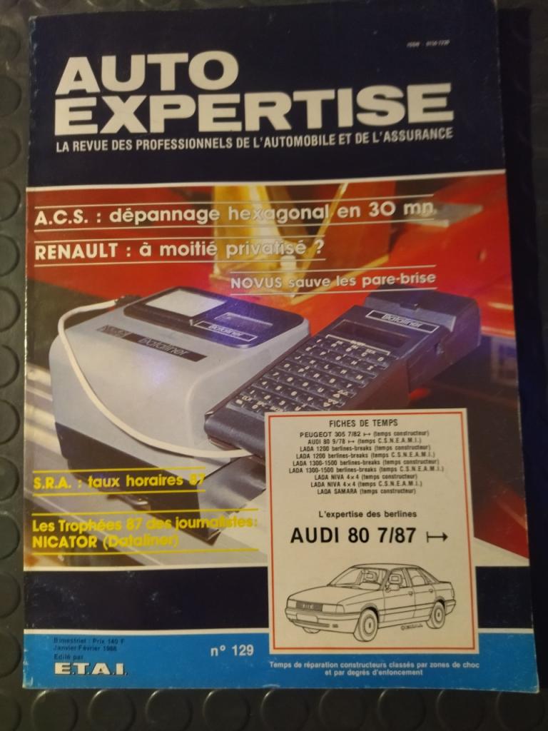Revue auto expertise (janv-février 1988) AUDI LesAnciennes.com