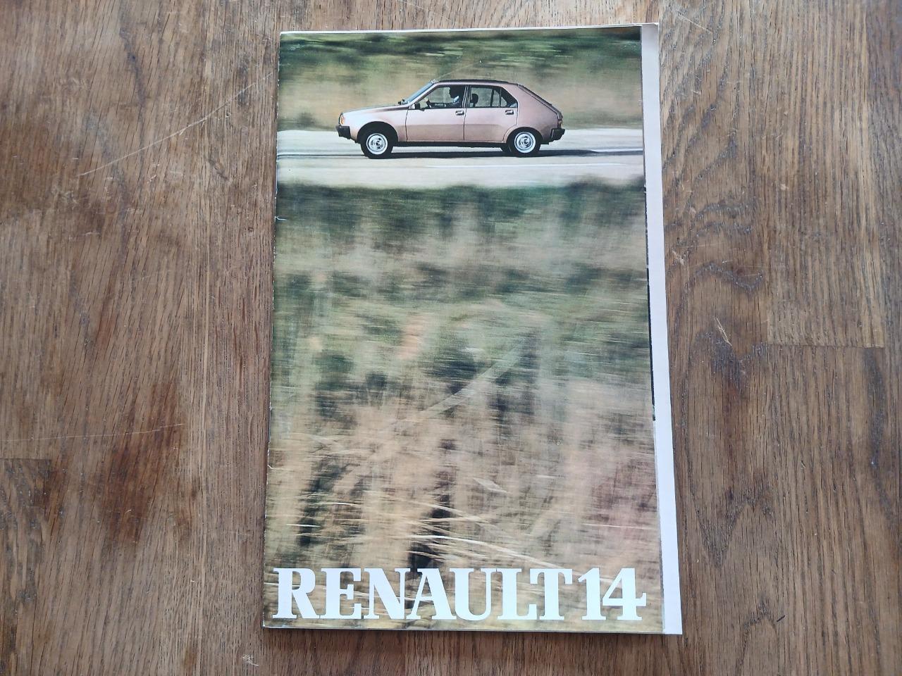 Catalogue gamme RENAULT 14 (R14) 1981 LesAnciennes.com