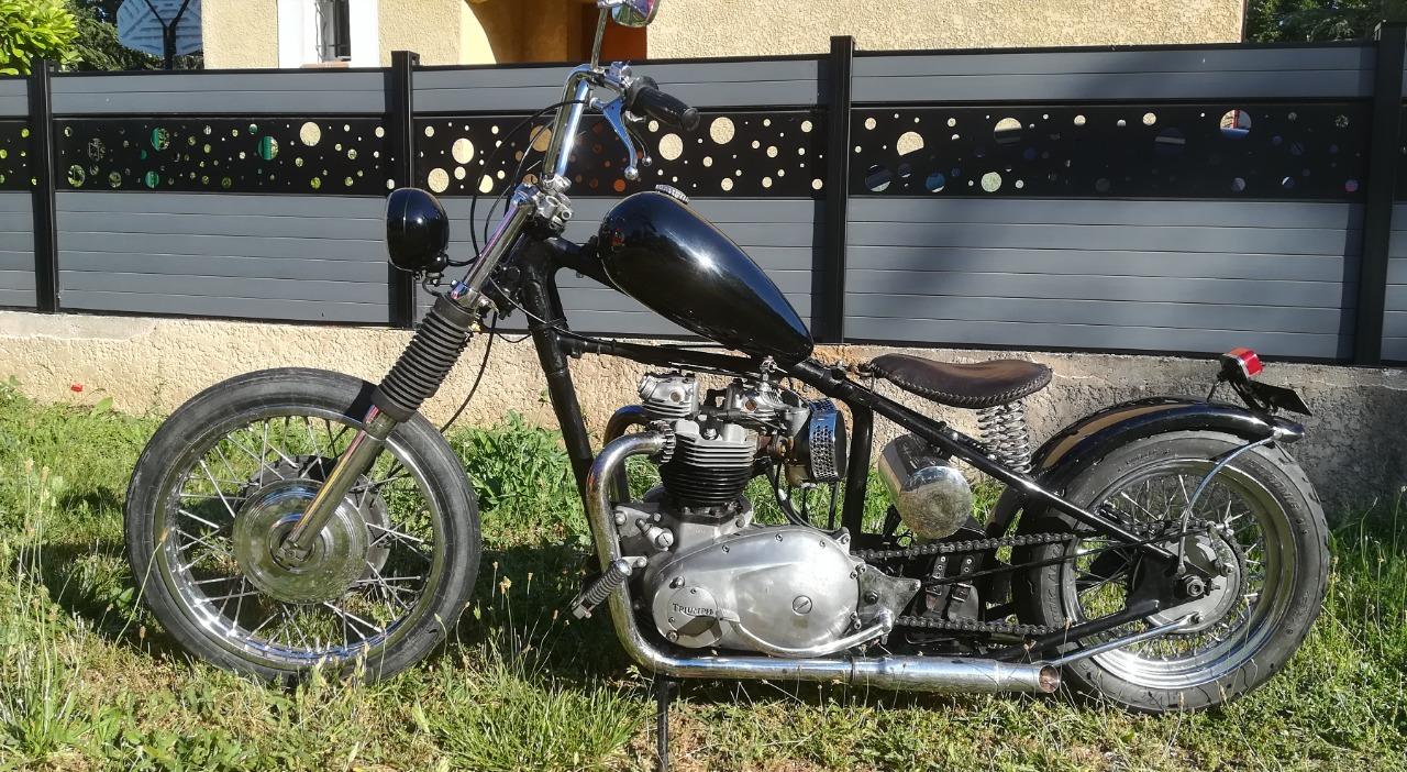 TRIUMPH Bonneville T120 BOBER Américain moto - 196 LesAnciennes.com