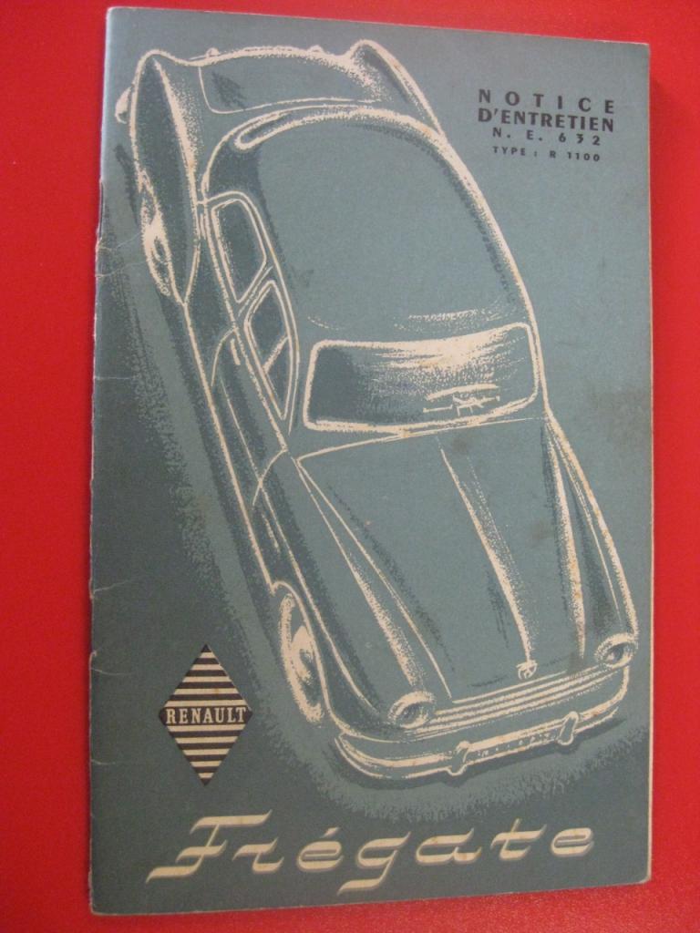 Renault Frégate, Notice d'entretien LesAnciennes.com