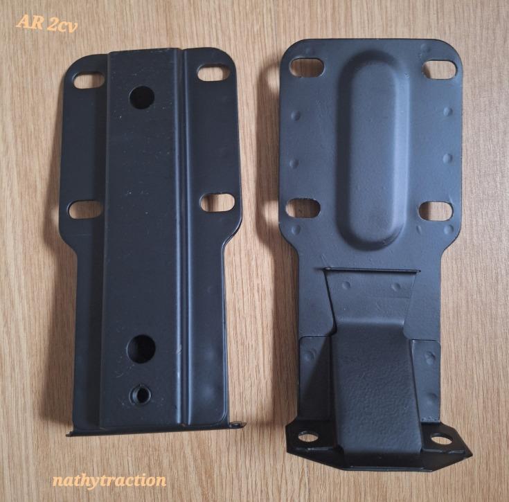 Paire support pare-choc arrière étroit 2CV CITROËN LesAnciennes.com