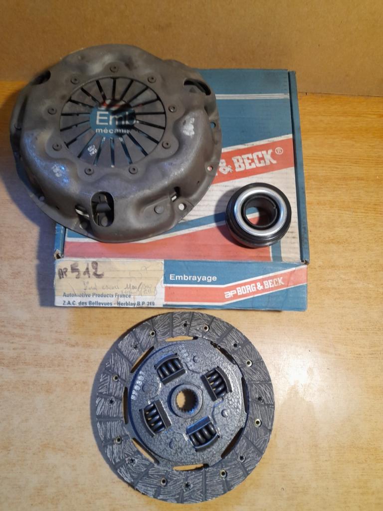 Kit embrayage Ford Escort MKI 1300 borg&beck 512 LesAnciennes.com