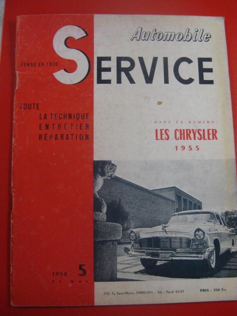 RTA - Service de 1956: Les Chrysler 1955 LesAnciennes.com
