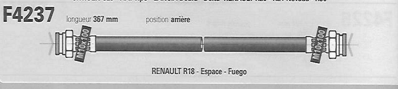 Flexible RENAULT R18, Espace, Fuego LesAnciennes.com
