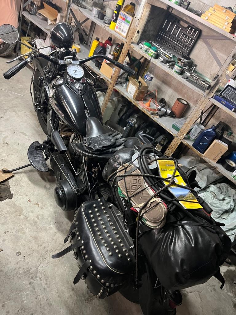 HARLEY DAVIDSON UL 1200 Type U - 1938 LesAnciennes.com