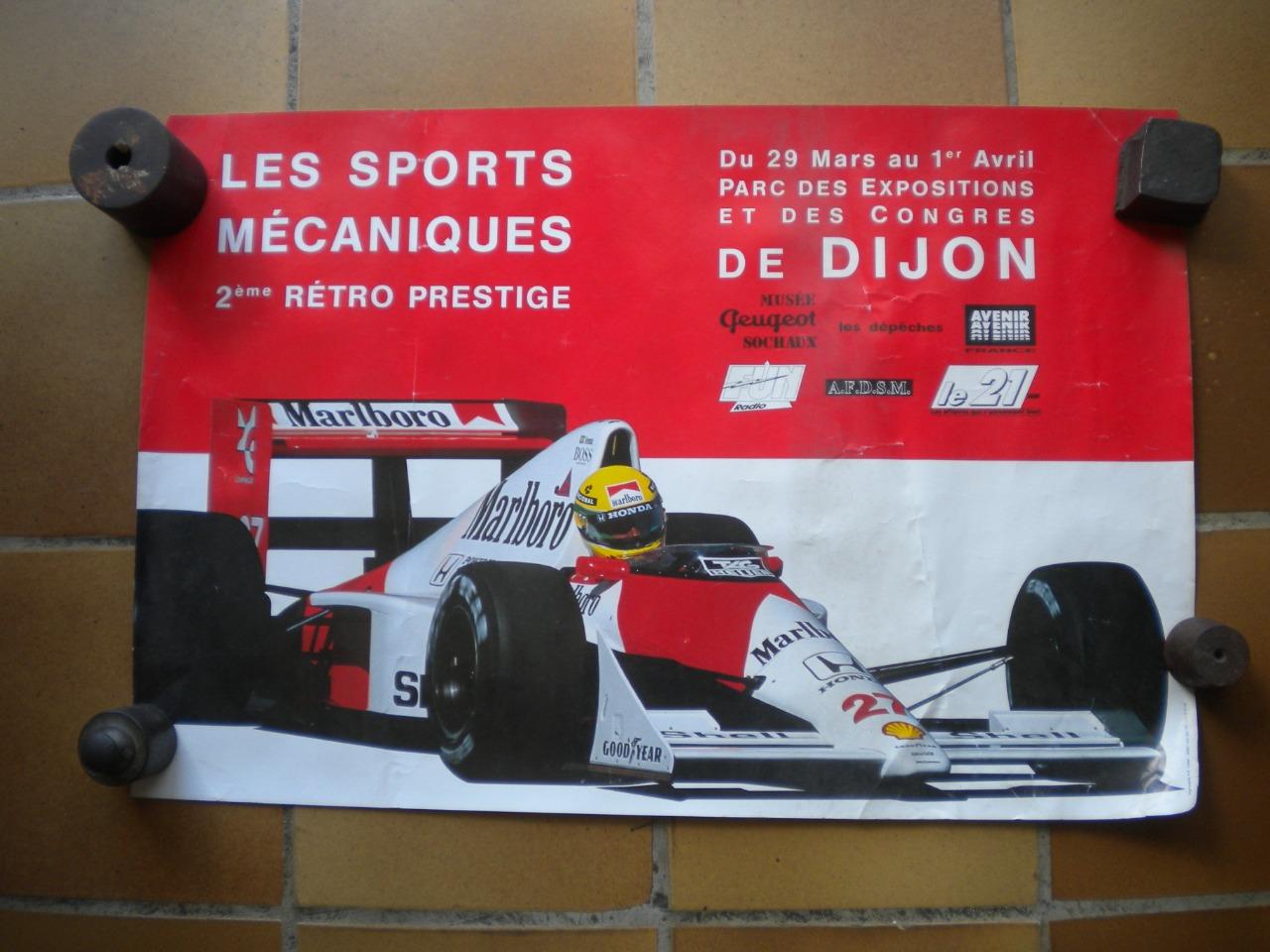 Lot de 8 affiches automobile F1 rallye course LesAnciennes.com