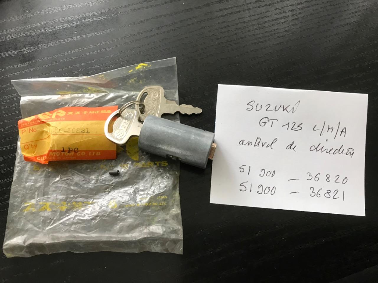 SUZUKI GT 125, antivol neuf de direction LesAnciennes.com