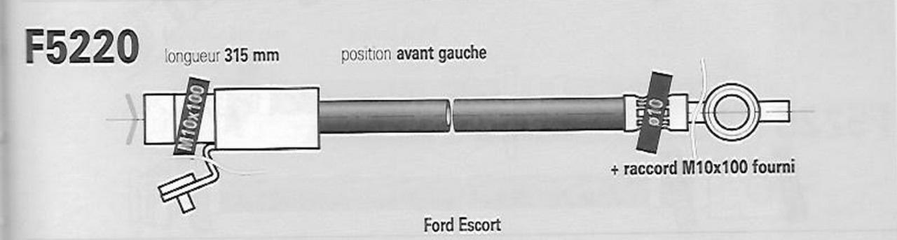 Flexibles FORD Escort LesAnciennes.com