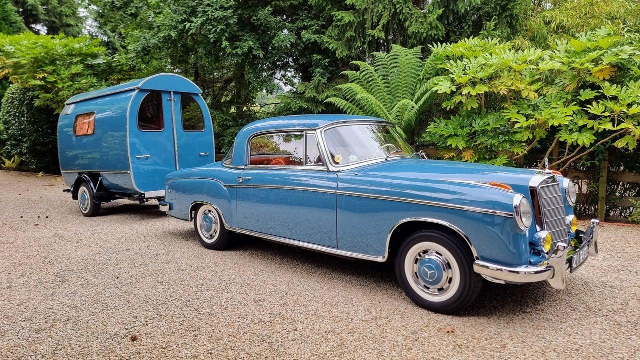 1960 Mercedes-Benz W128 220SE & 1958 Austermann Ty LesAnciennes.com