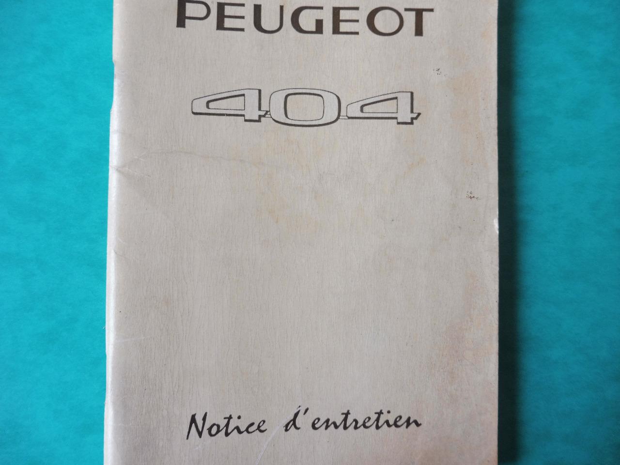 Notices entretien Peugeot LesAnciennes.com