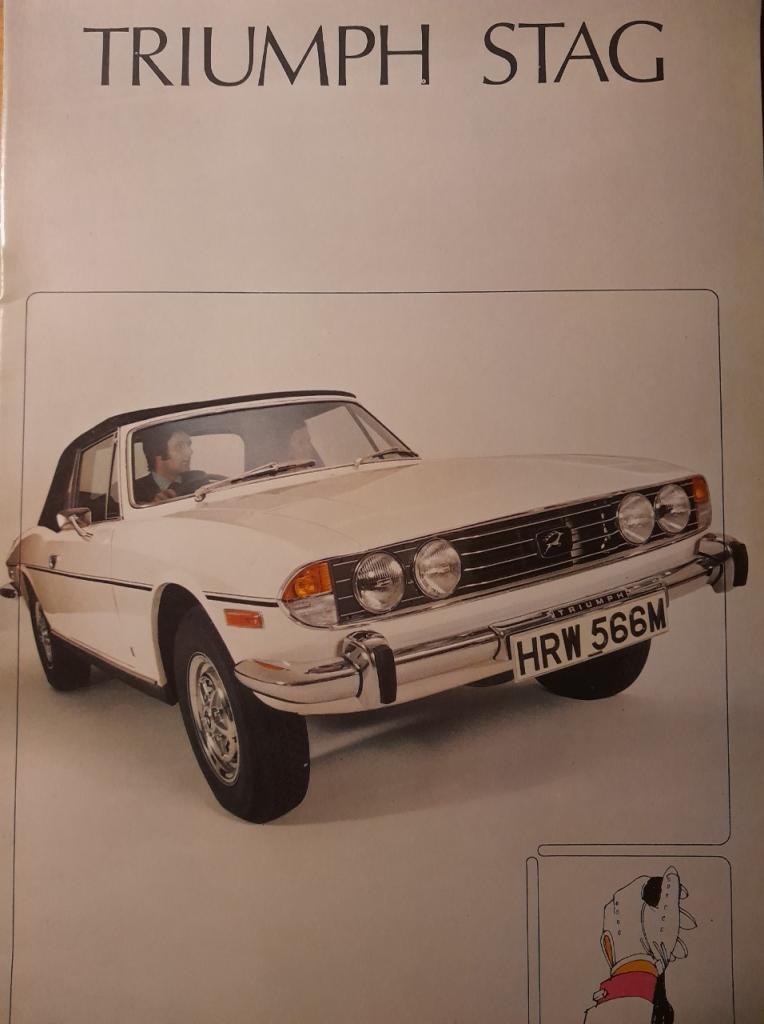 Triumph Stag catalogue publicitaire LesAnciennes.com