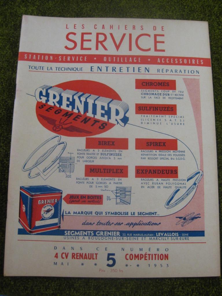 Renault 4 cv 1063, Service N°5/1953 LesAnciennes.com