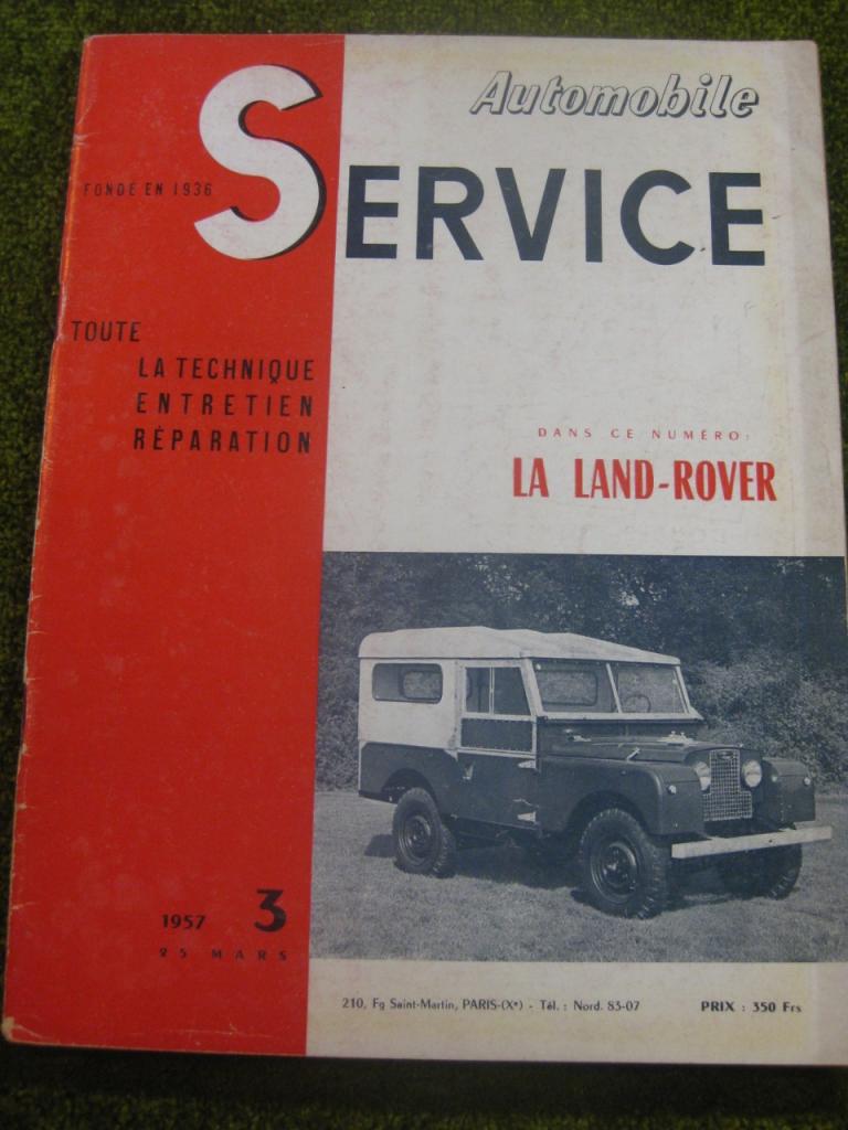 Land Rover, Revue Service N°3 de 1957 LesAnciennes.com
