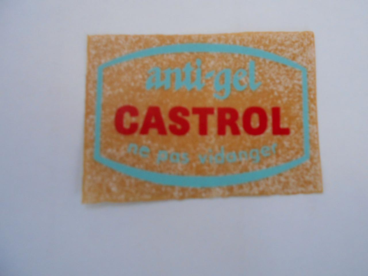 Étiquette autocollante Antigel Castrol LesAnciennes.com
