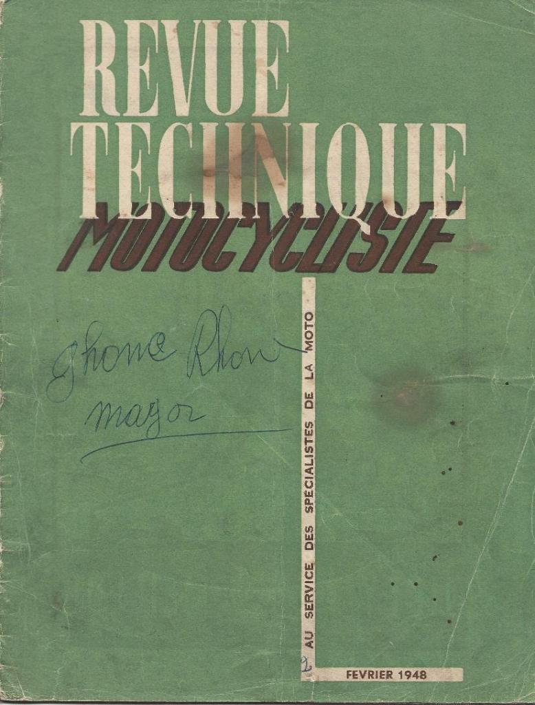 Revue technique Moto Gnome et Rhône Major 350 LesAnciennes.com