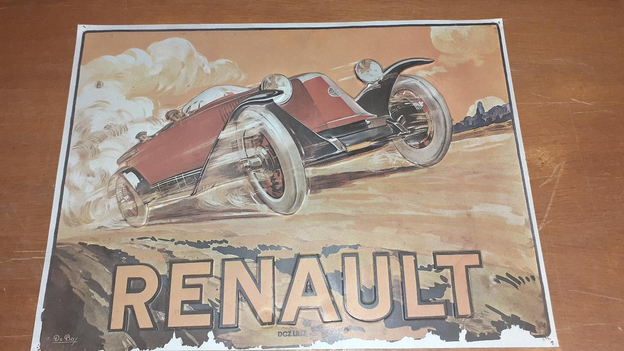 Affiche termoformé Renault LesAnciennes.com