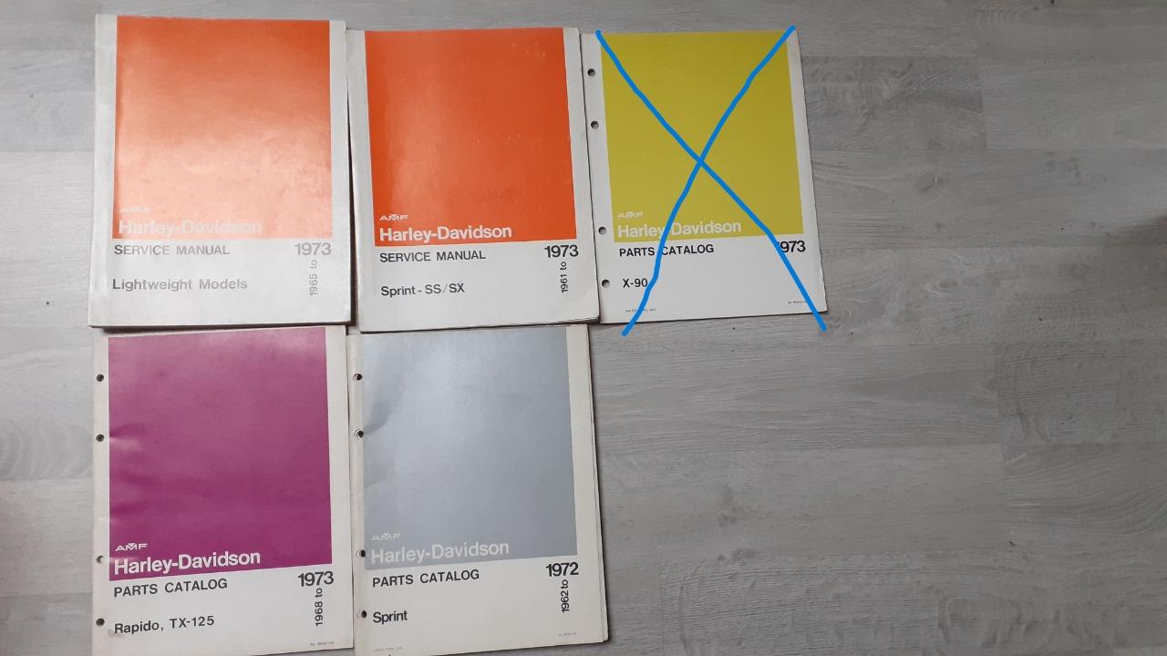 Harley Davidson AMF 1973 cat pièces MR LesAnciennes.com