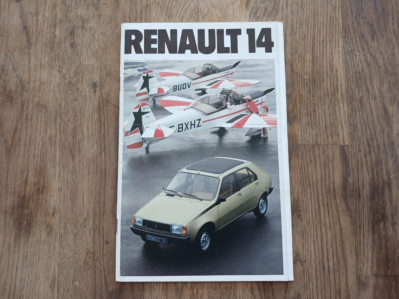 Catalogue gamme RENAULT 14 (R14) 1980 LesAnciennes.com
