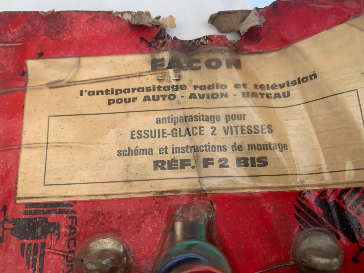 Antiparasitage ancien AUTO/AVION/BATEAU FACON F2 LesAnciennes.com
