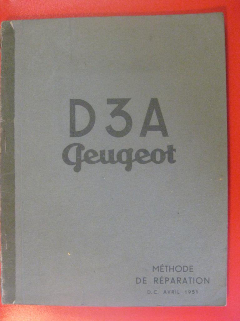 Manuel de réparation Peugeot D3A de 1951 LesAnciennes.com