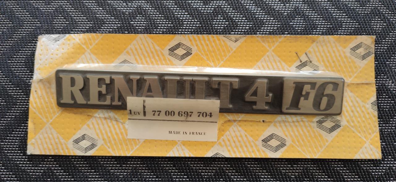 Monogramme RENAULT 4 (R4) F6 LesAnciennes.com