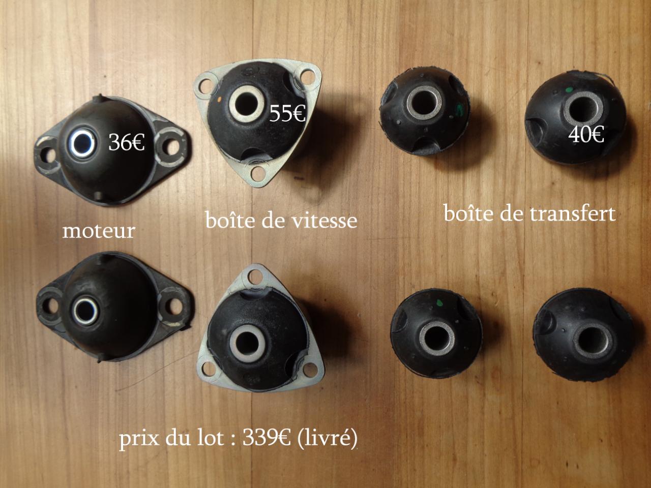 Silent blocs moteur, boîte + transfert 4x4 RENAULT LesAnciennes.com