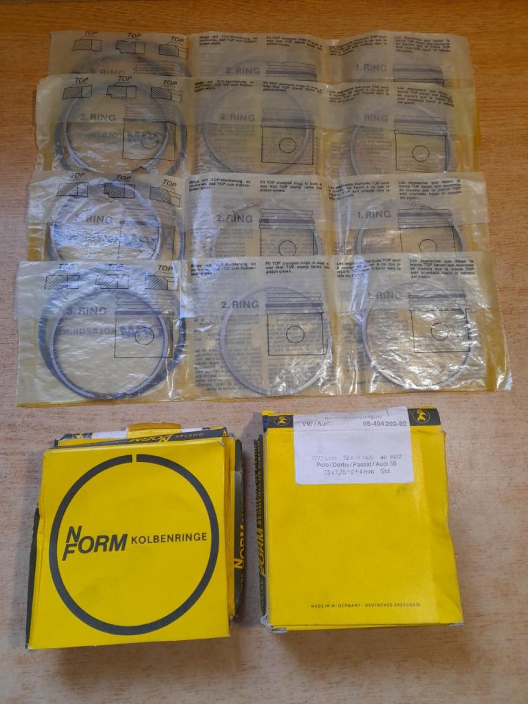 Jeu de segments vw golf I II polo audi 50 1300cc LesAnciennes.com