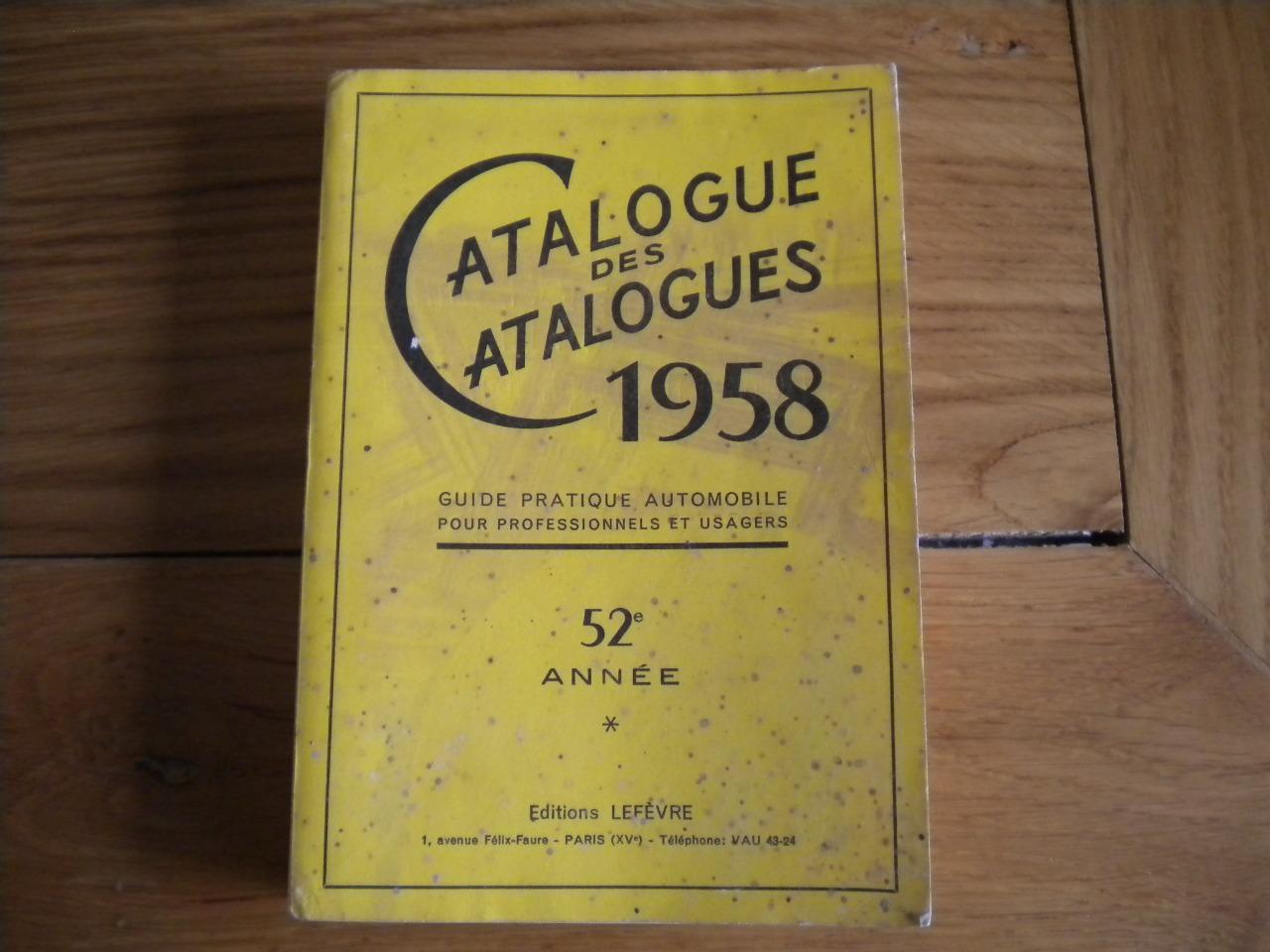 Catalogue des catalogues 1958 voiture camion LesAnciennes.com