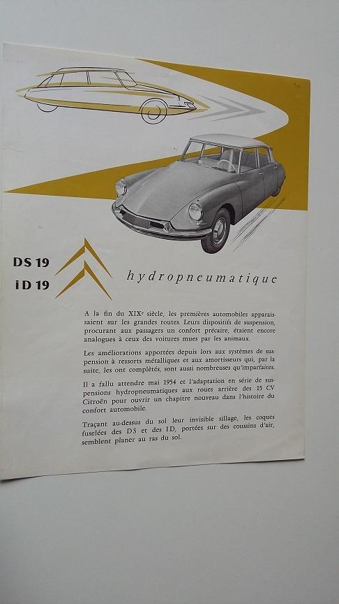 Publicité Citroën DS et ID 19 de 1956 LesAnciennes.com