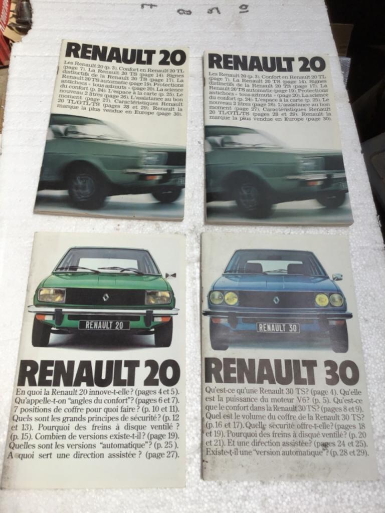 REVUES PUBLICITAIRES RENAULT 20 ET 30 LesAnciennes.com