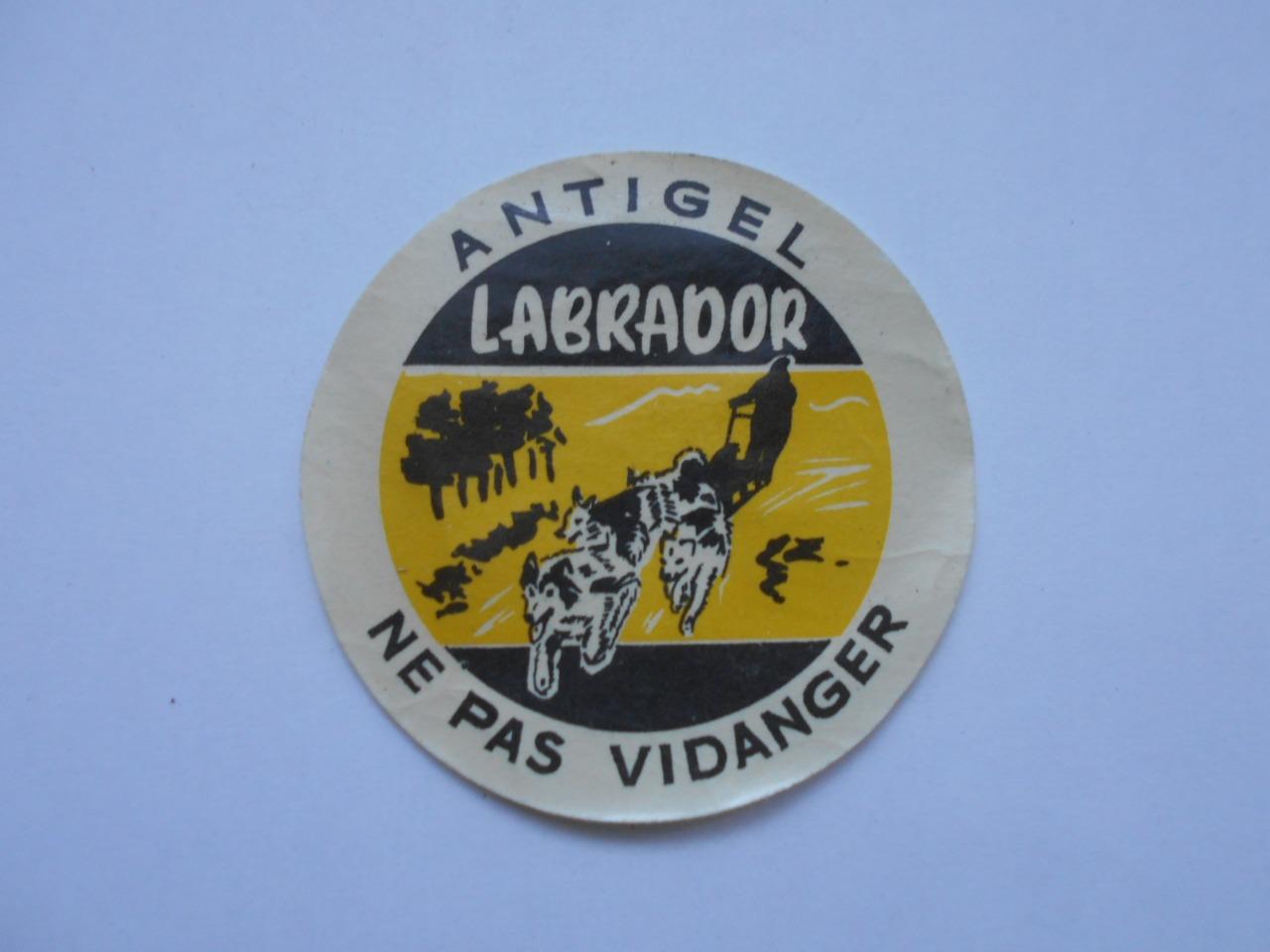 Etiquette Ronde Antigel LABRADOR LesAnciennes.com