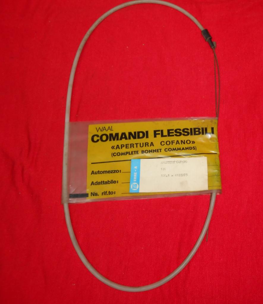 Câble d'ouverture du capot FIAT 124 LesAnciennes.com