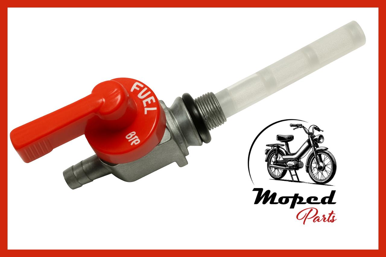 Robinet essence rouge Peugeot 103 101 102 104 105 LesAnciennes.com