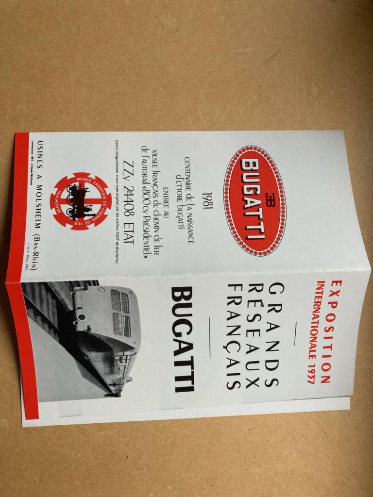 Brochure BUGATTI autorail LesAnciennes.com