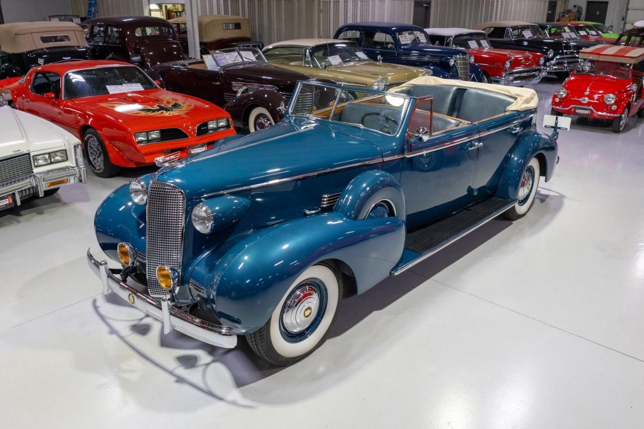 1937 Cadillac Series 75 Convertible Sedan with Imperial Divi LesAnciennes.com