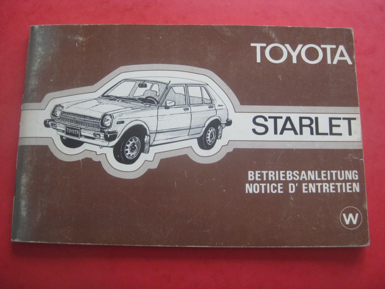 Toyota Starlet, Notice entretien 1978 LesAnciennes.com