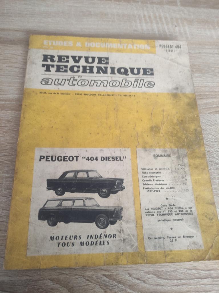 Revue technique Peugeot 404 LesAnciennes.com