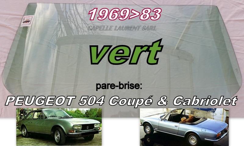 PEUGEOT 504 PARE BRISE NEUF LesAnciennes.com