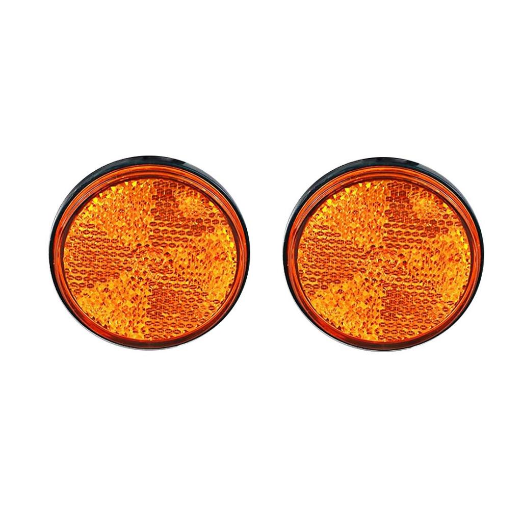 Jeu de 2 catadioptres ambre auto-lumineux LED LesAnciennes.com