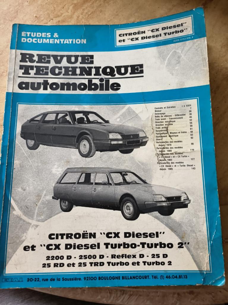 RTA Citroën CX diesel et Diesel turbo LesAnciennes.com