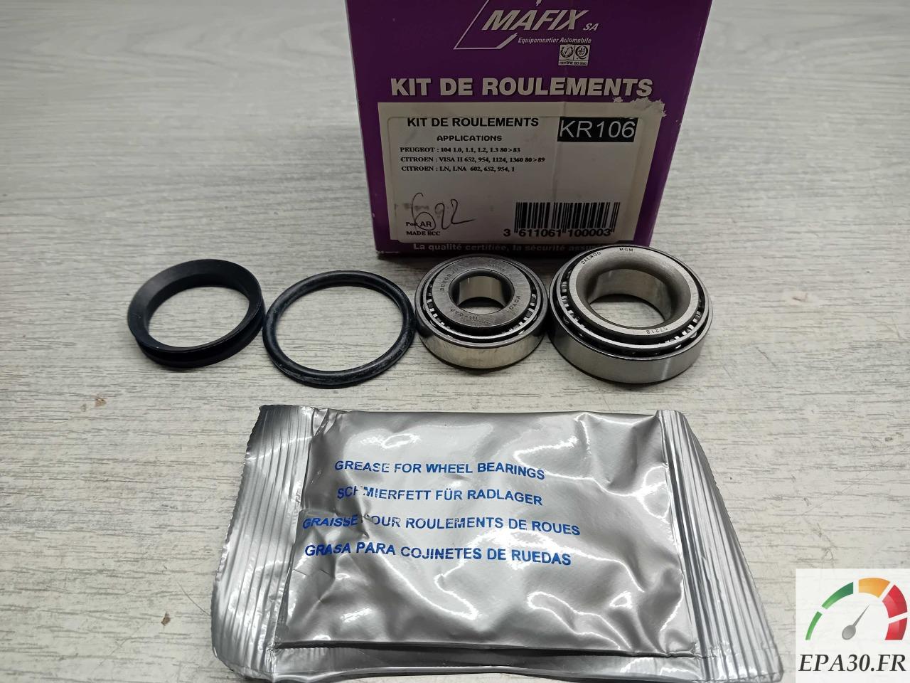 KR106 KIT ROULEMENT DE ROUE ARRIERE TALBOT SAMBA LesAnciennes.com