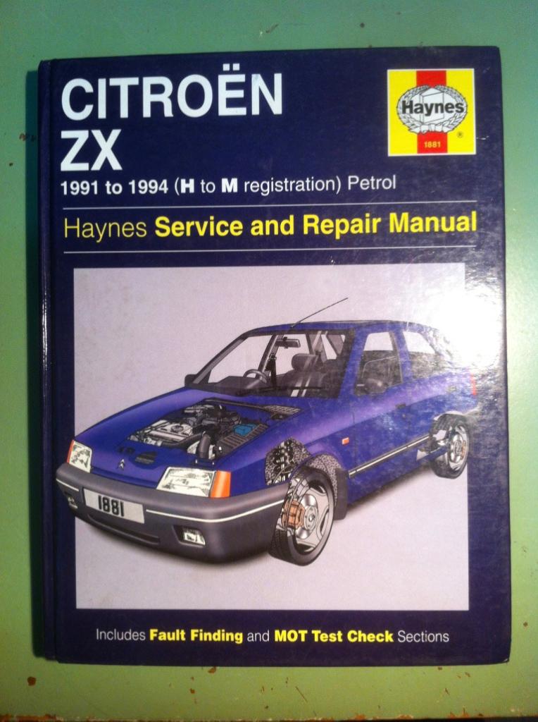 Haynes Citroën ZX (en Anglais) LesAnciennes.com