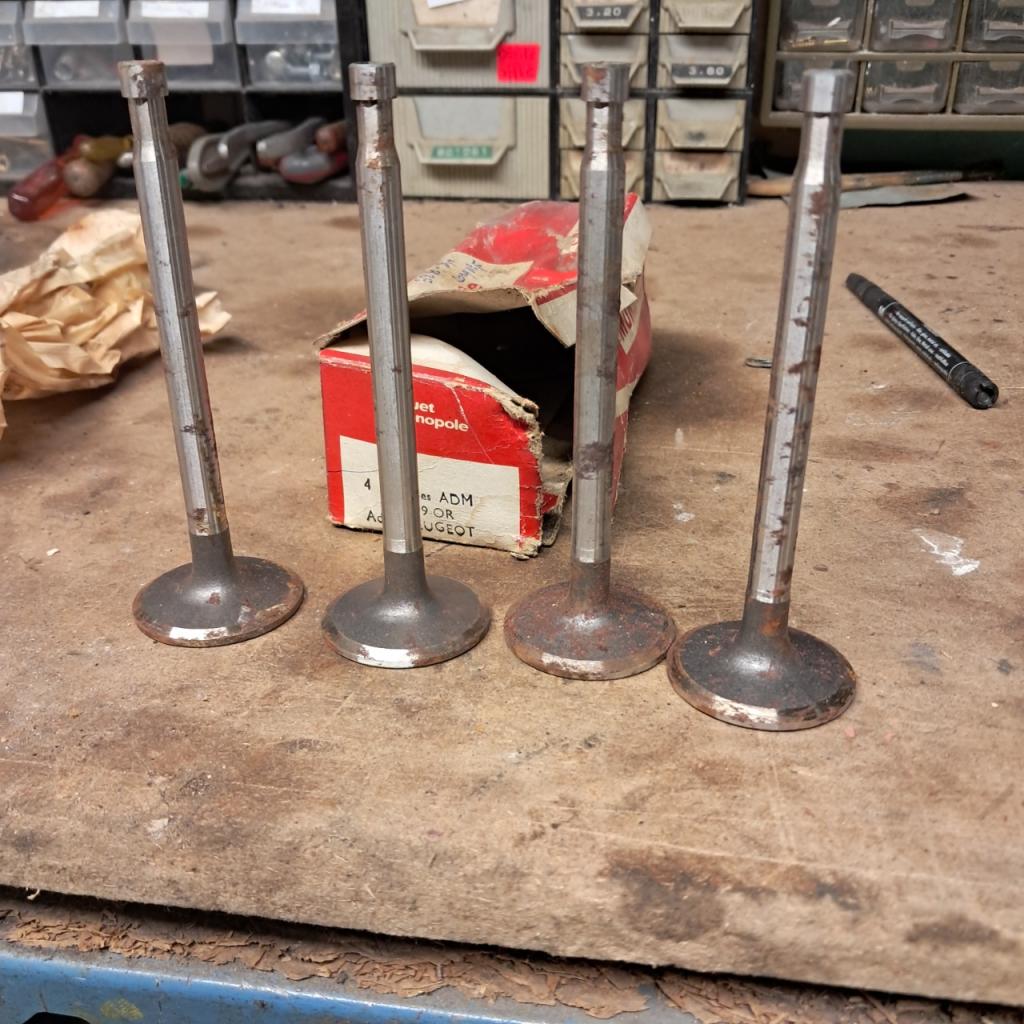 4 soupapes PEUGEOT 404 ,504,?? 38,8x8,4x119,5mm LesAnciennes.com