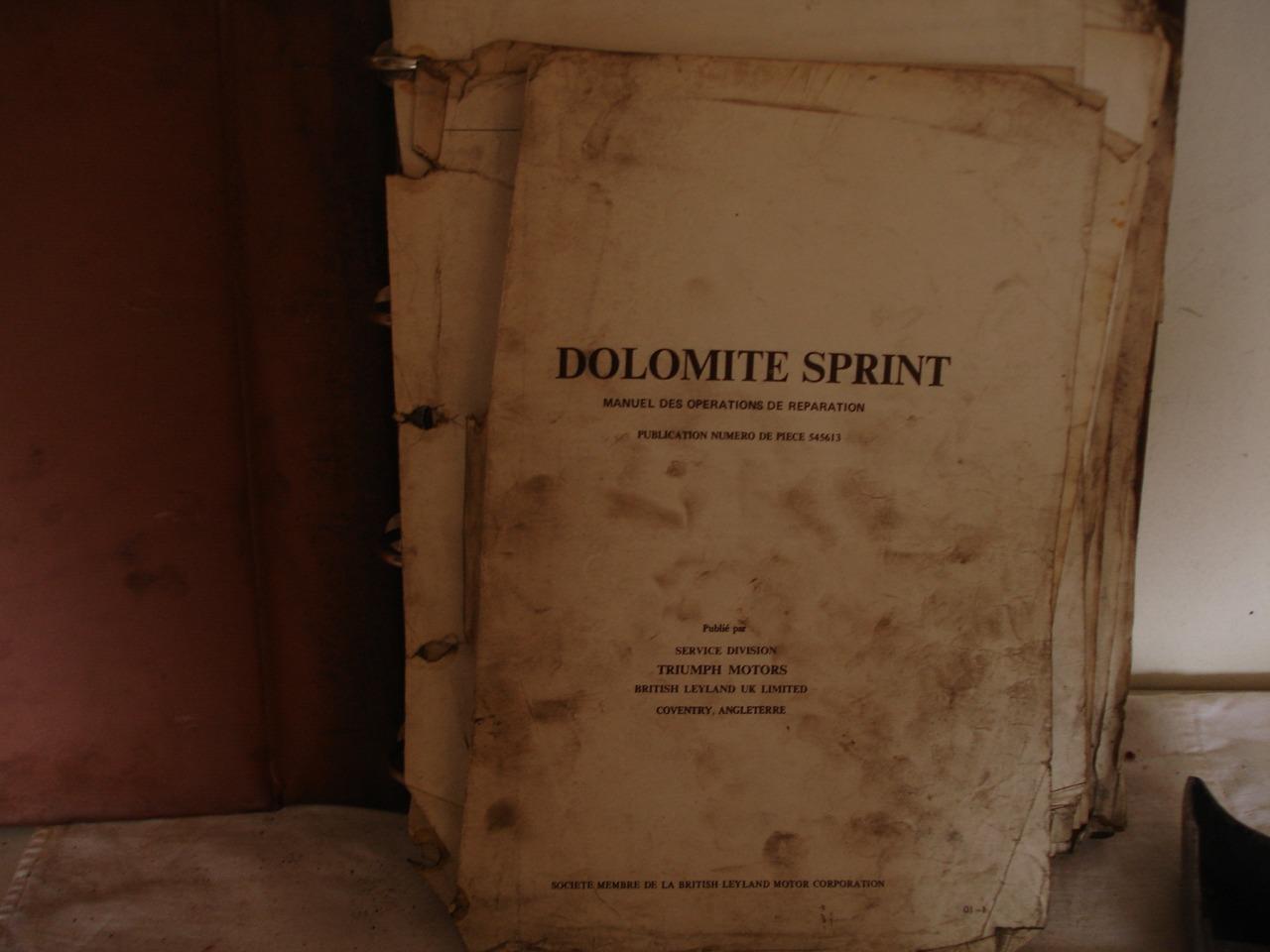 Pièces TRIUMPH Dolomite revu technique LesAnciennes.com