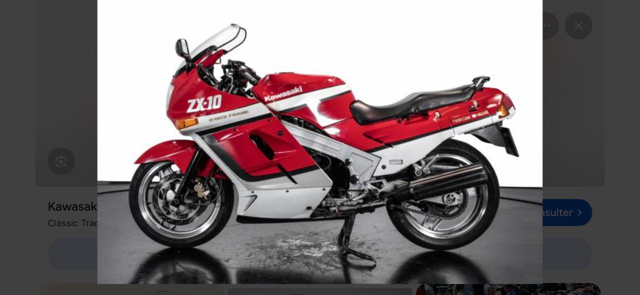 KAWASAKI ZX 10 tomcat - 1988 LesAnciennes.com