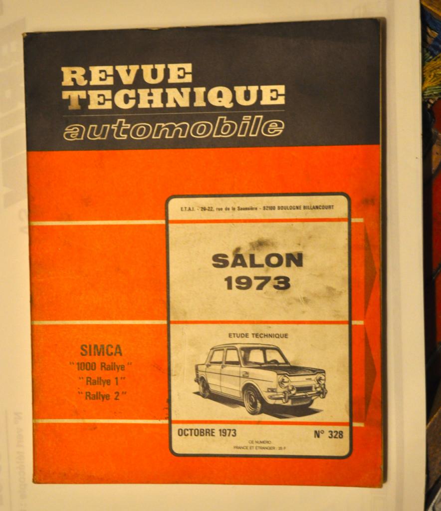 Revue technique SIMCA 1000 LesAnciennes.com