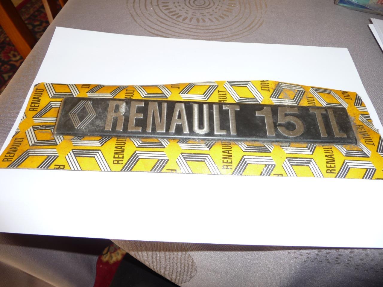 Pièces RENAULT 15 TL SIGLE ARRIERRE NEUF LesAnciennes.com