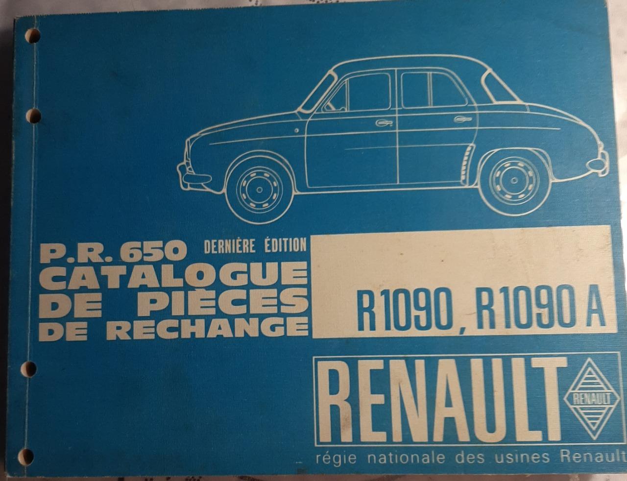 Catalogue pièces de rechange PR650 LesAnciennes.com