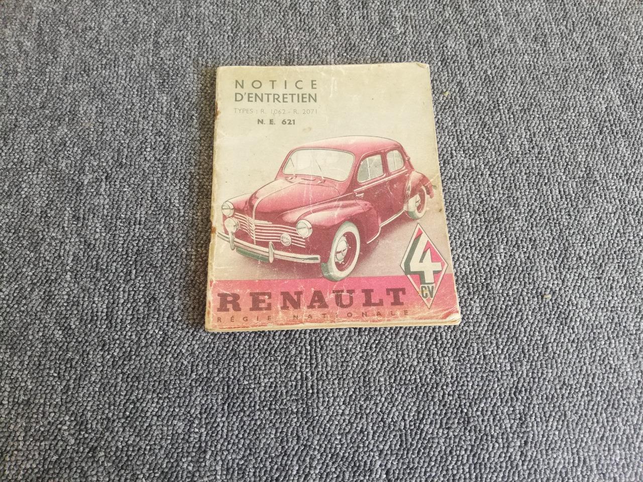 Notice d'entretien pour renault 4 cv LesAnciennes.com