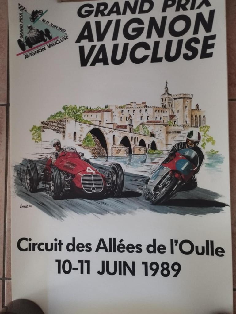 Affiche Grand Prix d'Avignon 1989 LesAnciennes.com